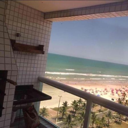 Apto Varanda Gourmet Frente Ao Mar Praia Grande (Santos) Exterior foto